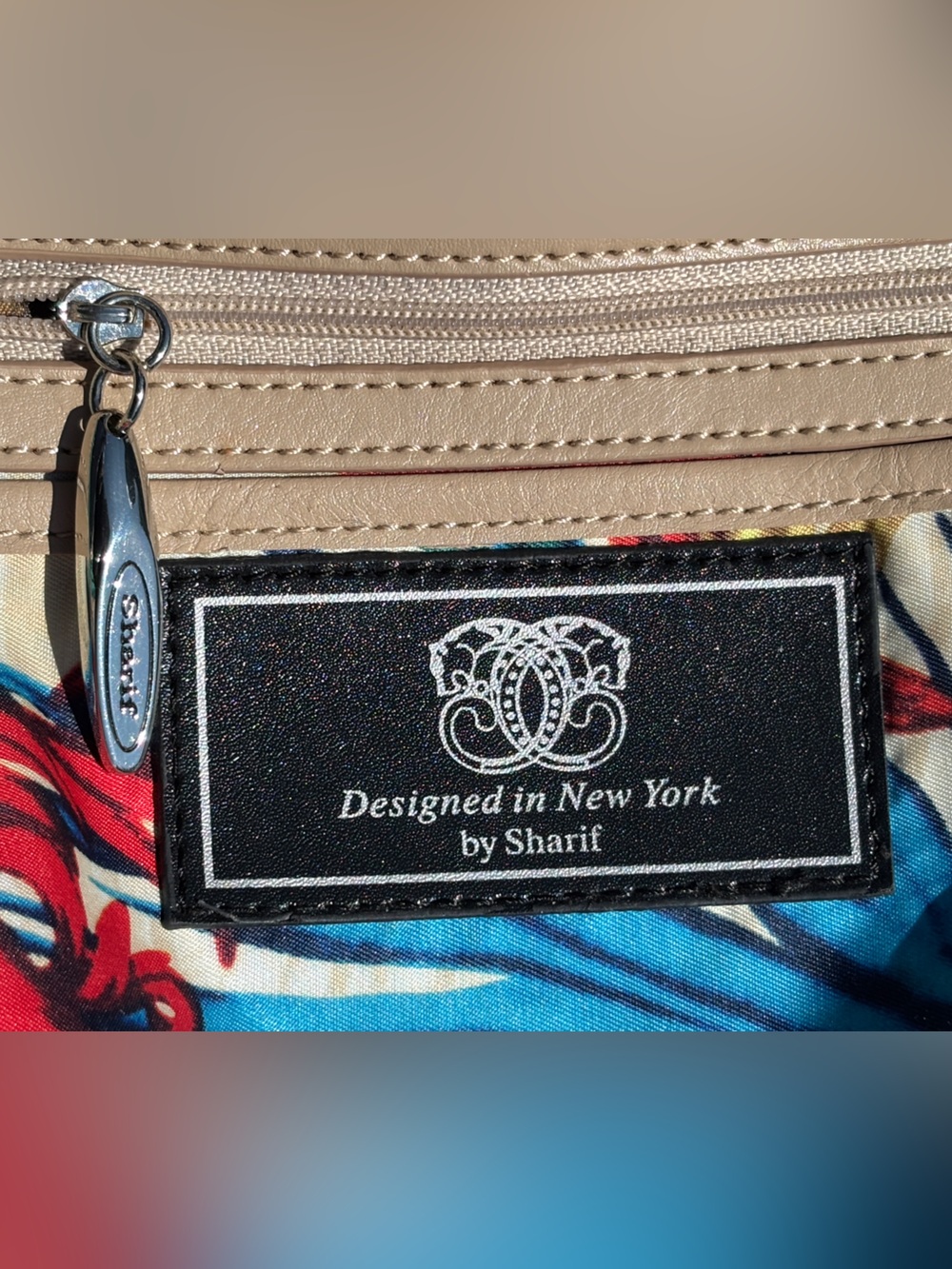 Sharif Leather Floral Crossbody Bag - Picture 5 of 17